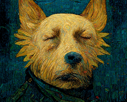 The_dreaming_dog_artwork_by_van_Gogh